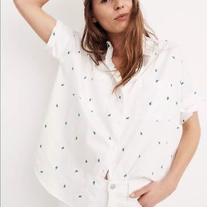 Madewell Embroidered Cactus Courier Shirt